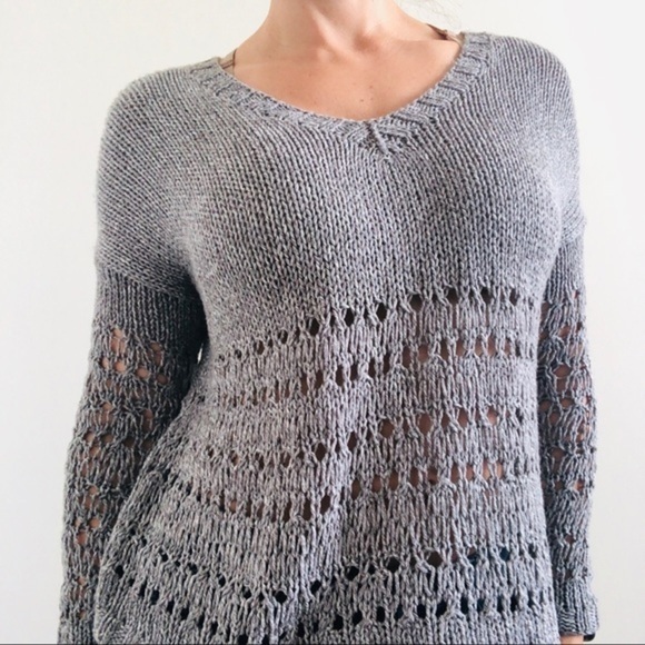 Vince Hand Knit Gray sweater - Picture 2 of 8